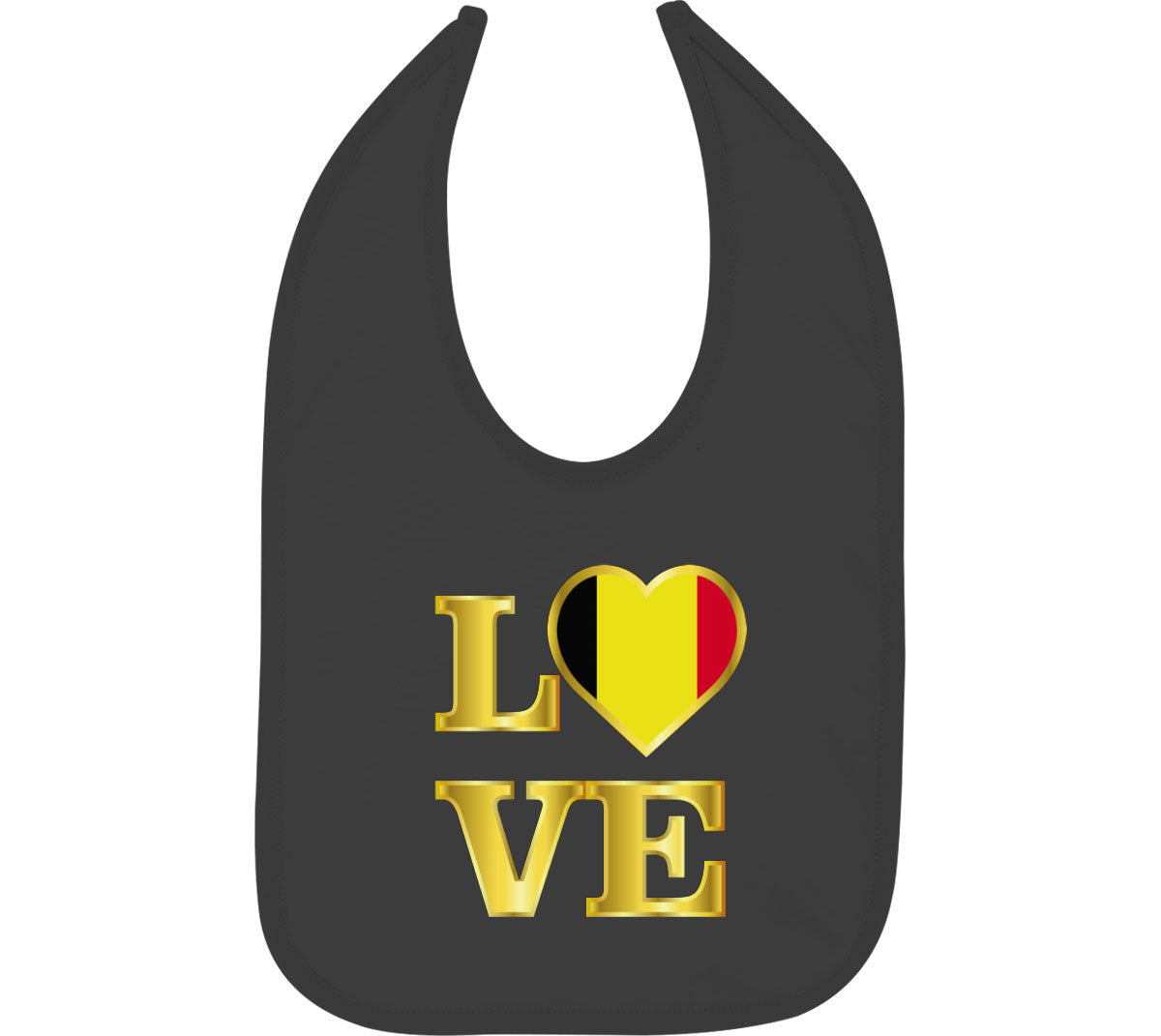 Belgium Love Baby Bib