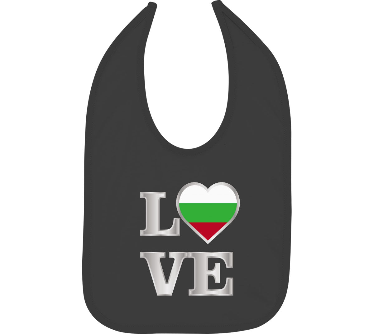 Bulgaria Love Baby Bib