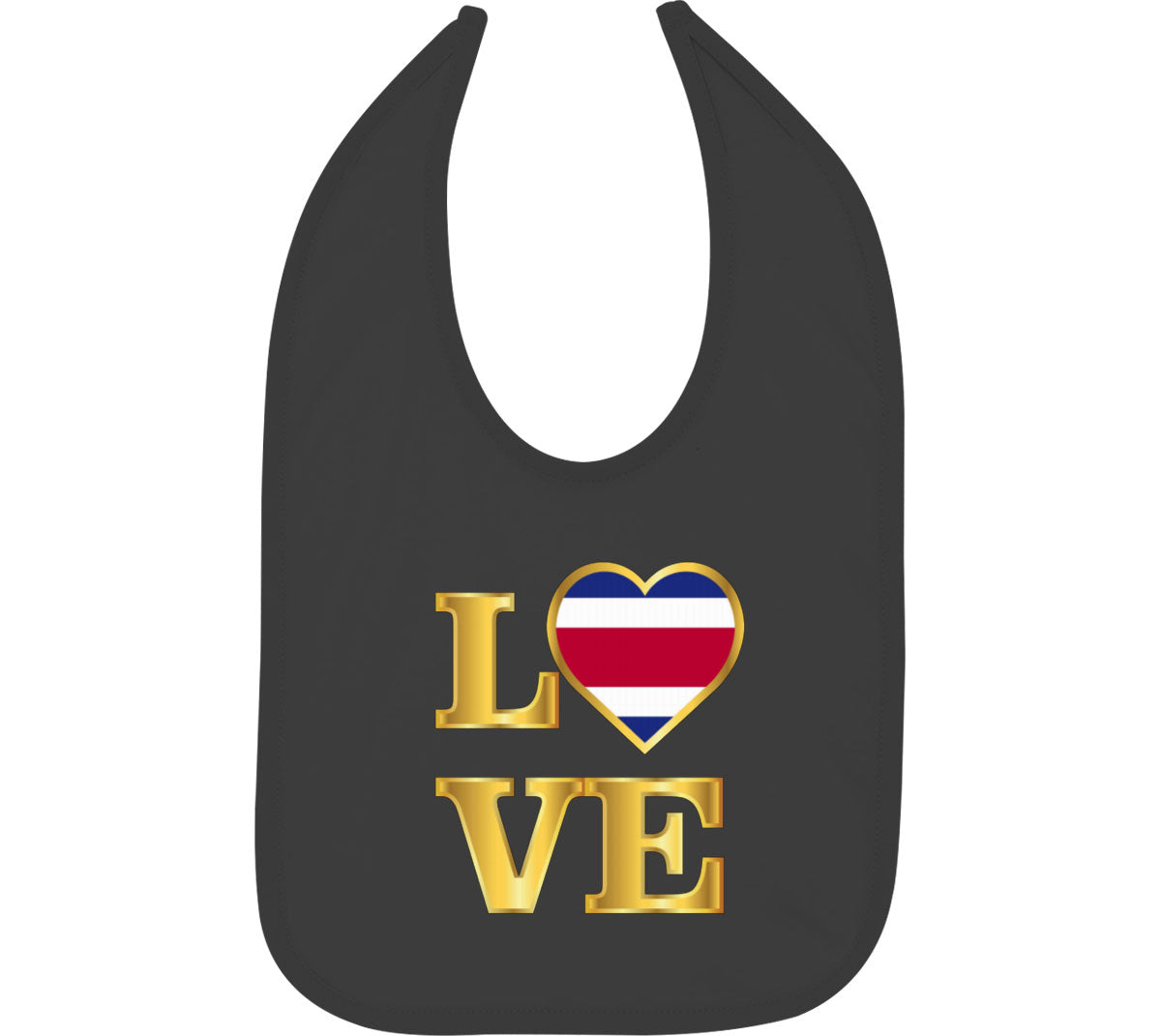 Costa Rica Love Baby Bib