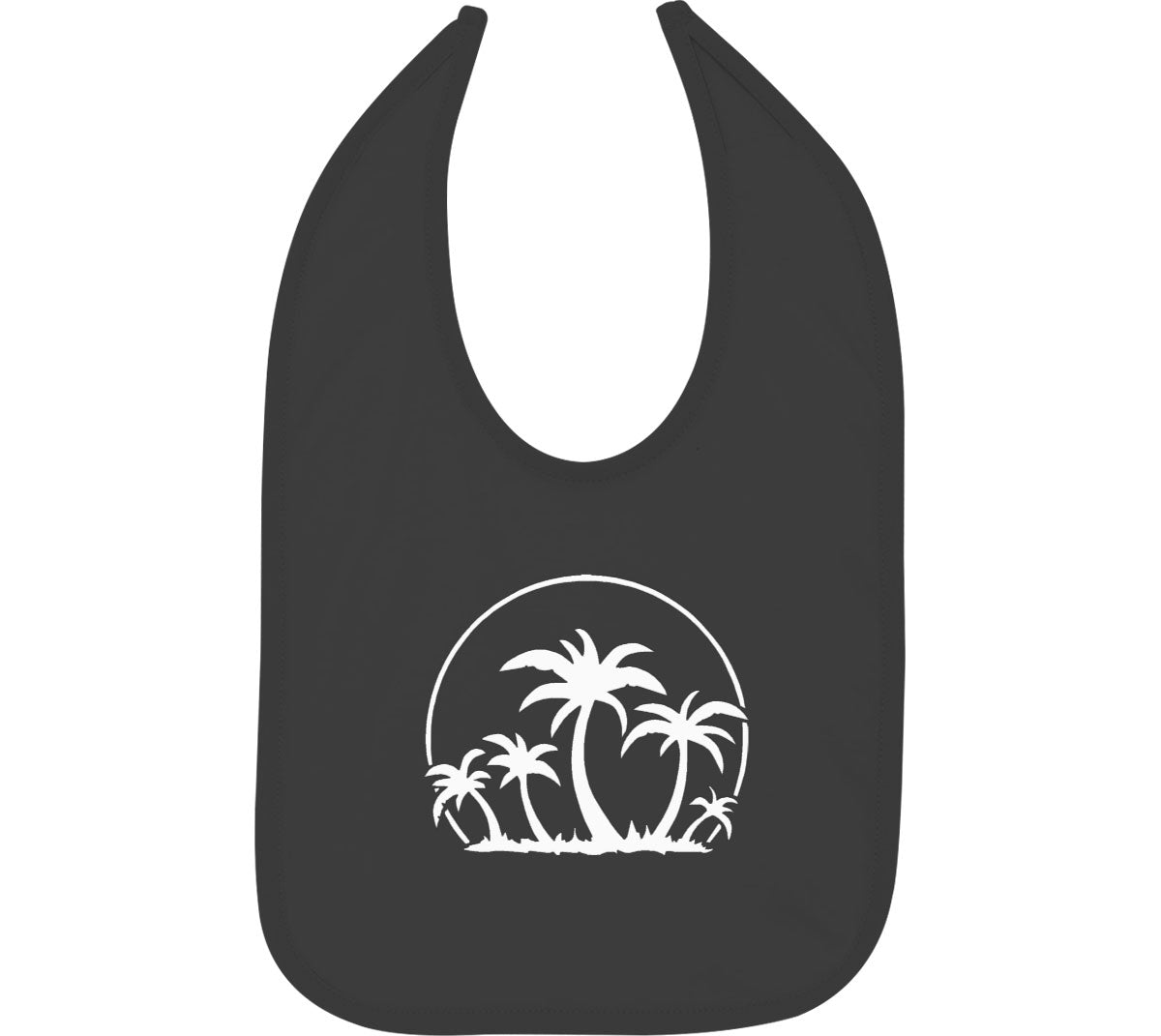 Palm Trees And Sunset Baby Bib