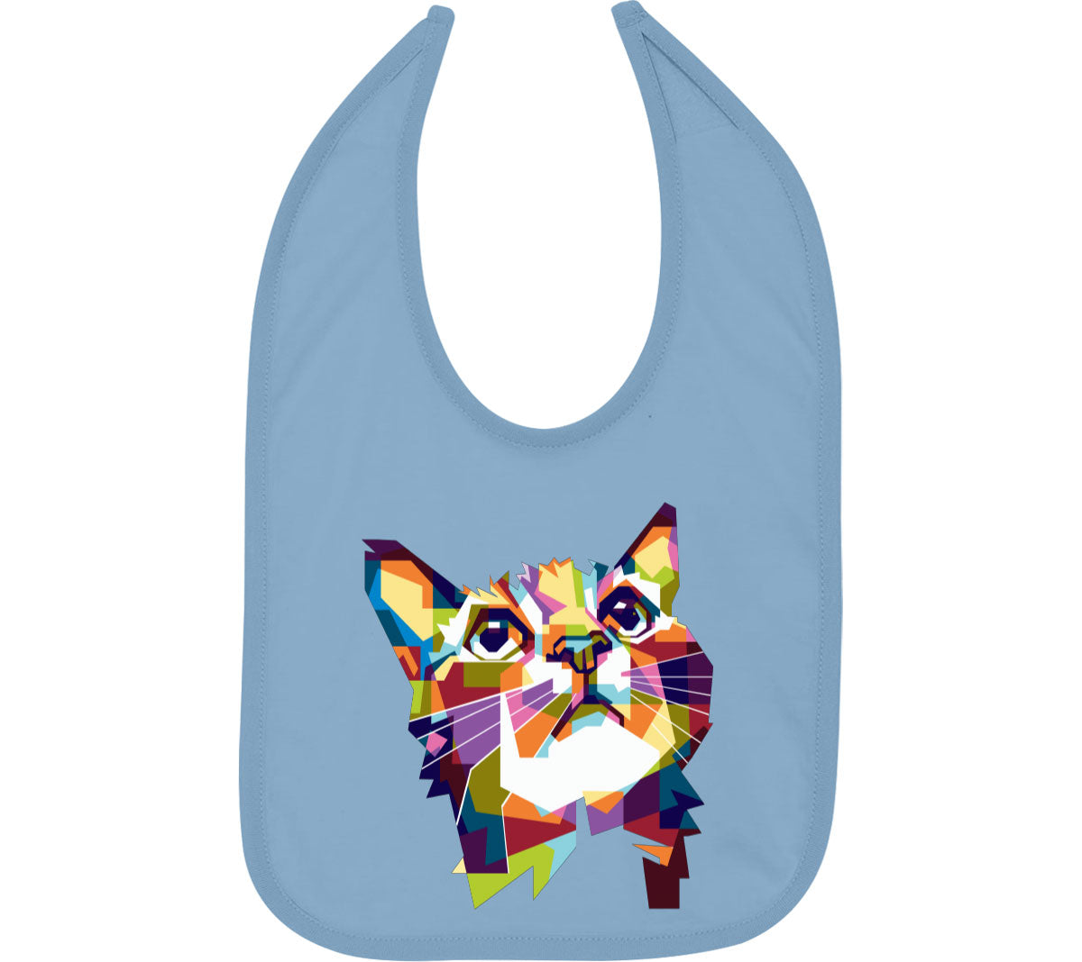 Colorful Cat Baby Bib