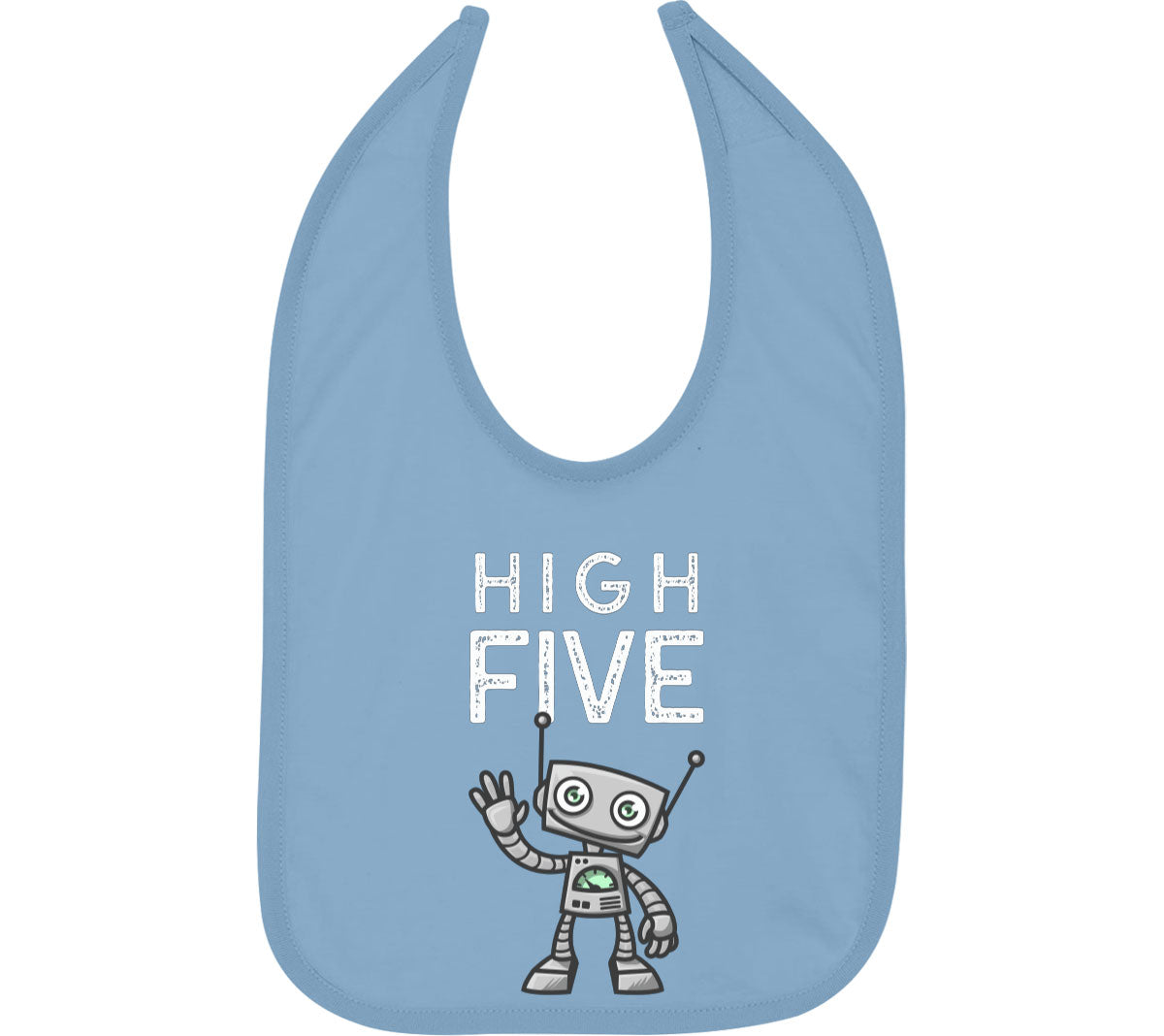 Robot High Five Baby Bib