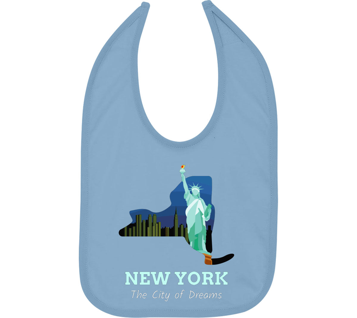 New York The City Of Dreams Baby Bib