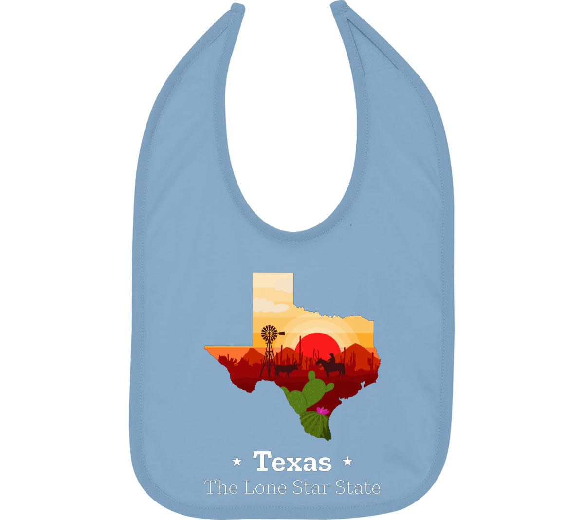 Texas The Lone Star State Baby Bib