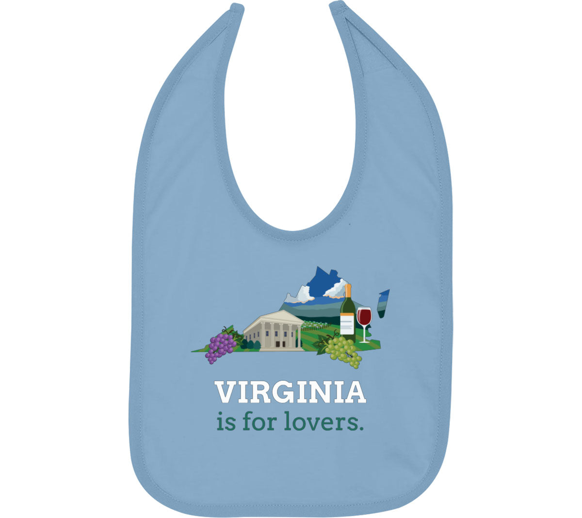 Virginia Is For Lovers Baby Bib