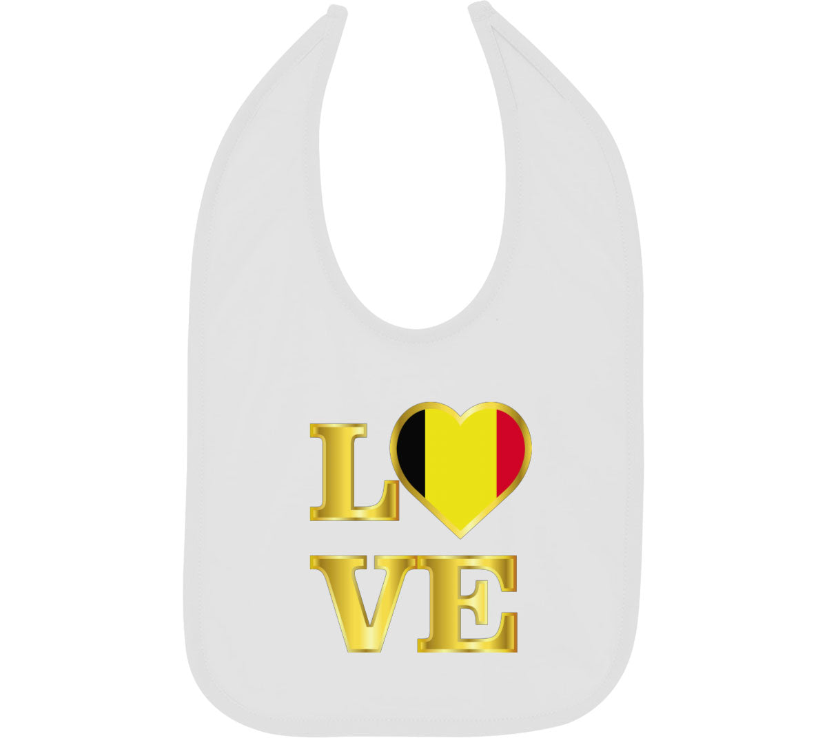 Belgium Love Baby Bib