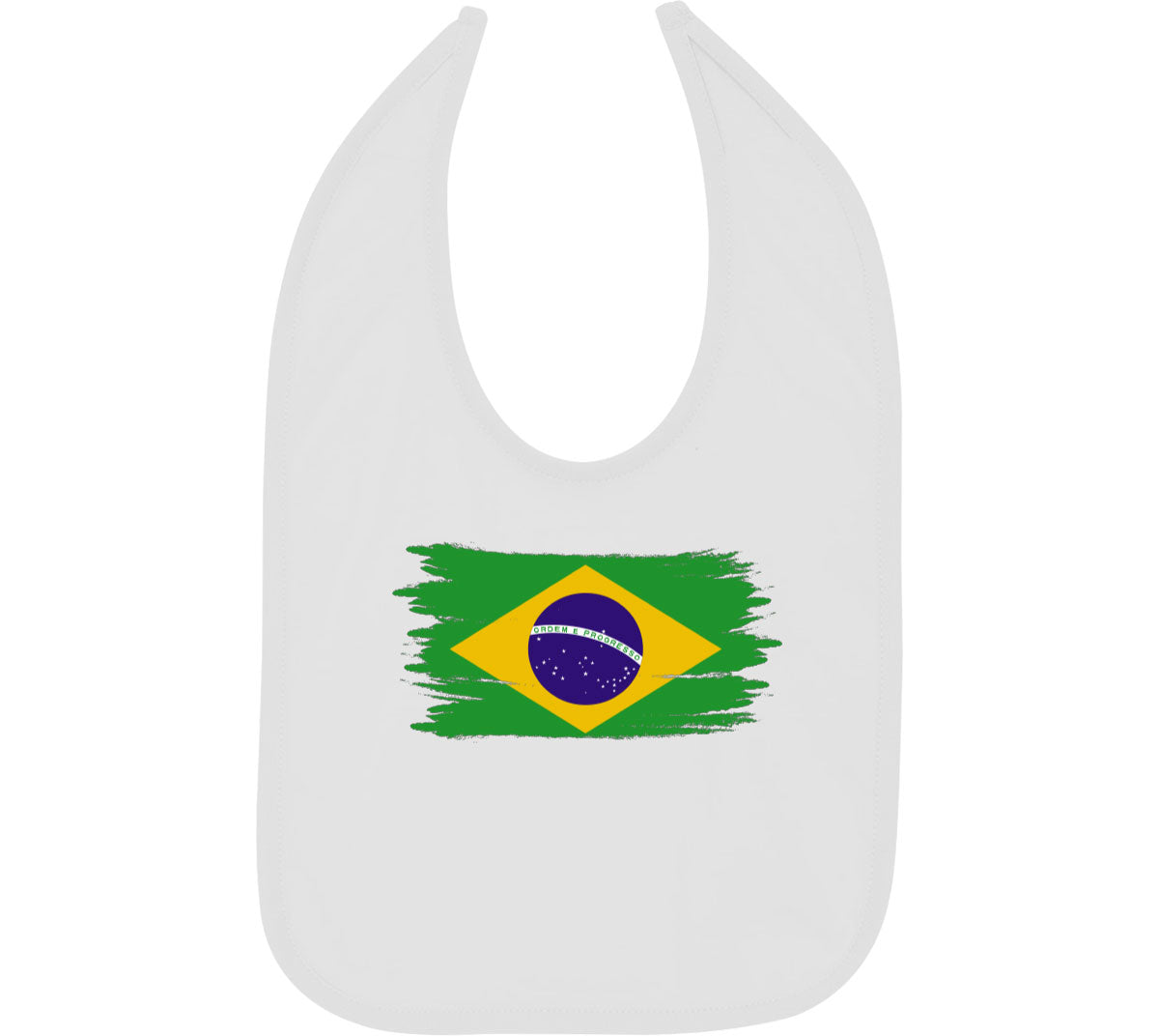 Brazil Flag Baby Bib