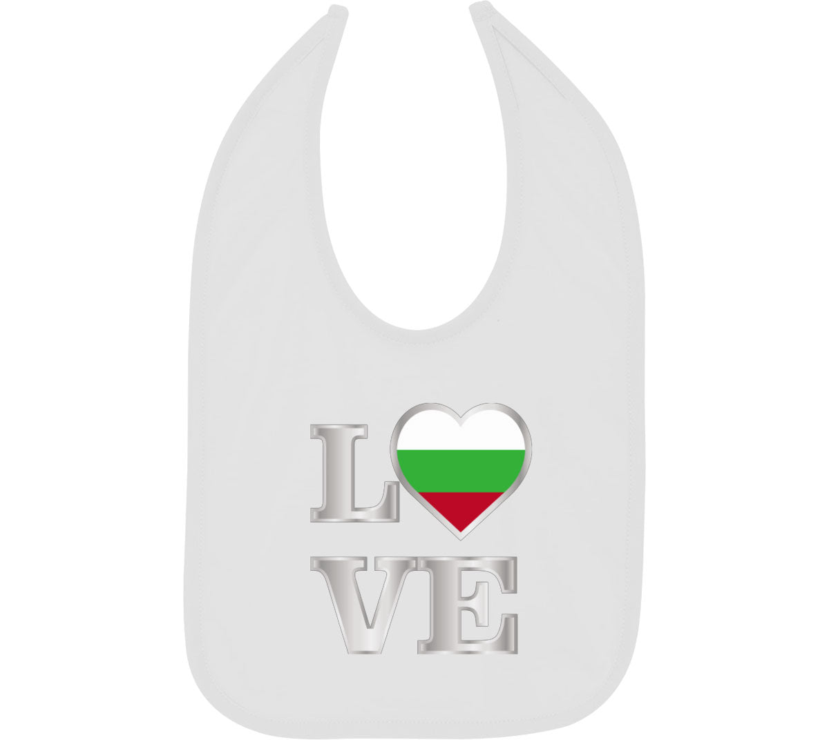 Bulgaria Love Baby Bib