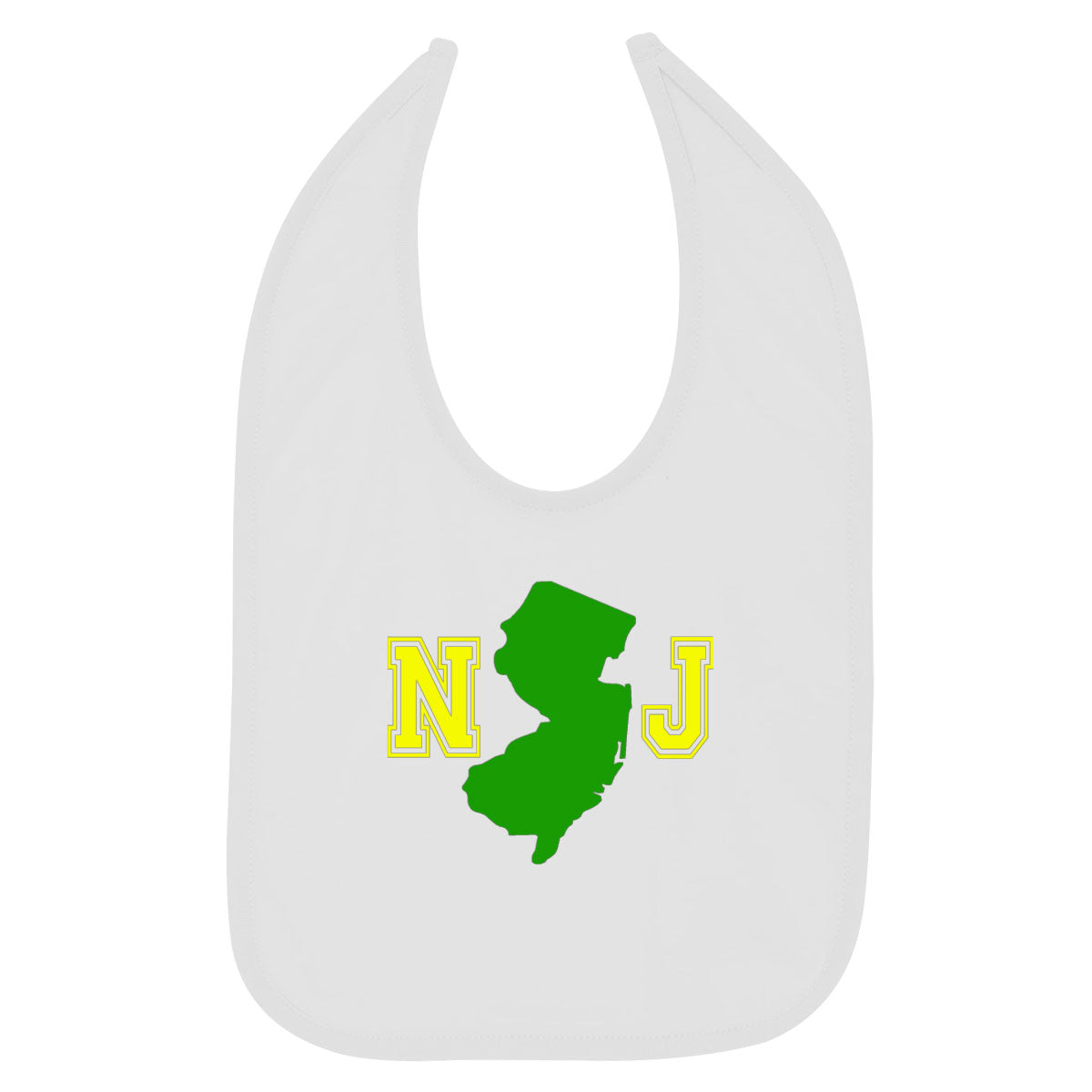 New Jersey NJ Map Baby Bib