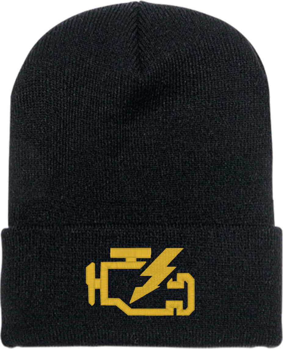 Check Engine Light Knit Beanie