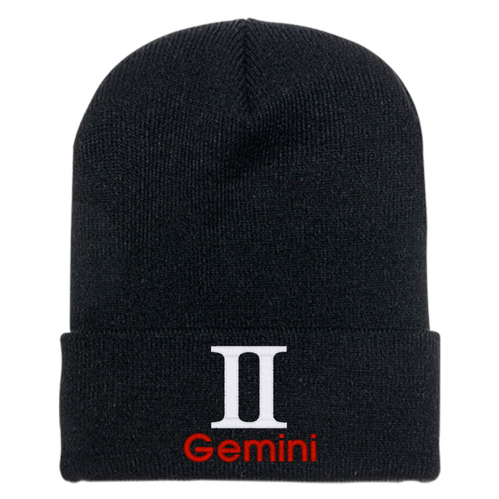 Gemini Zodiac Sign Horoscope Astrology Knit Beanie