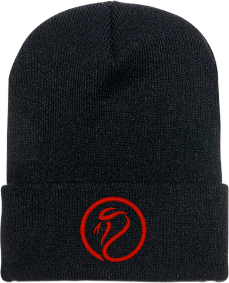 King Cobra Snake Knit Beanie