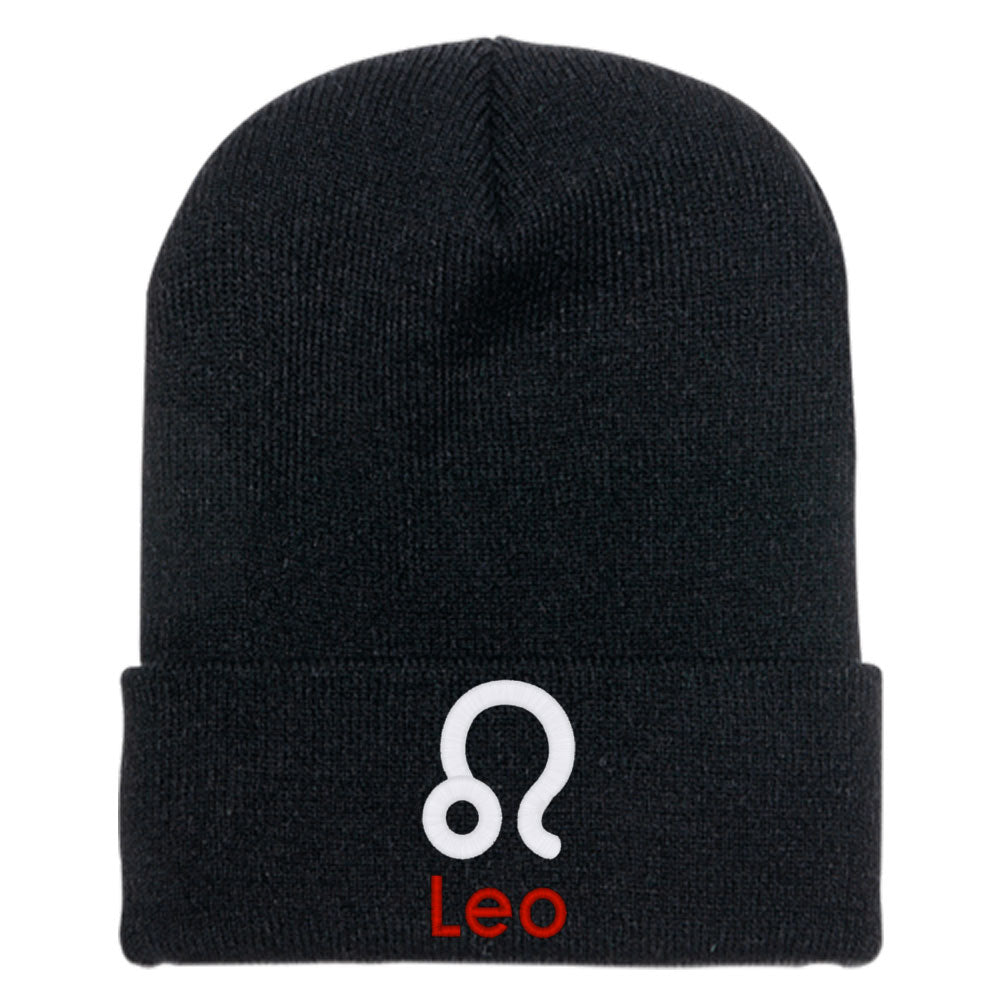 Leo Zodiac Sign Horoscope Astrology Knit Beanie