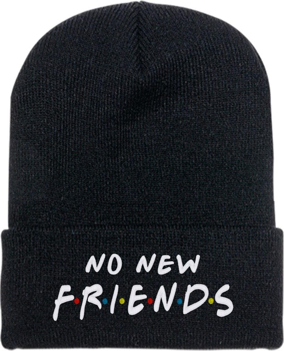 No New Friends Knit Beanie