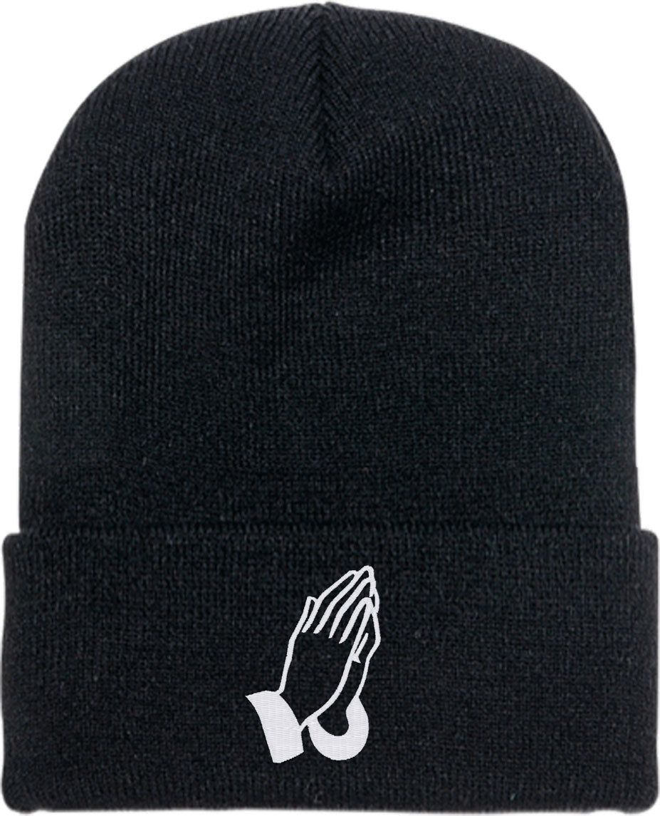 Praying Hands Knit Beanie