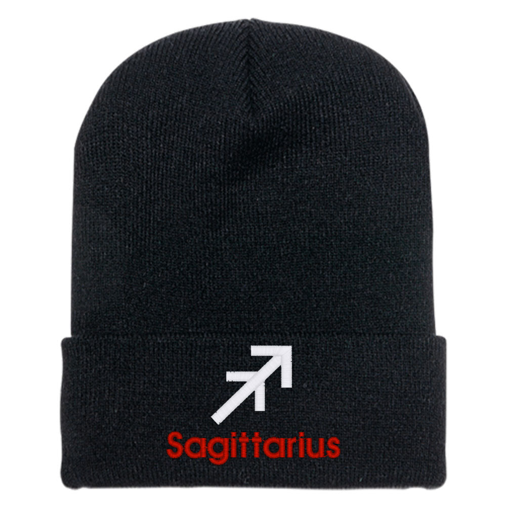 Sagittarius Zodiac Sign Horoscope Astrology Knit Beanie