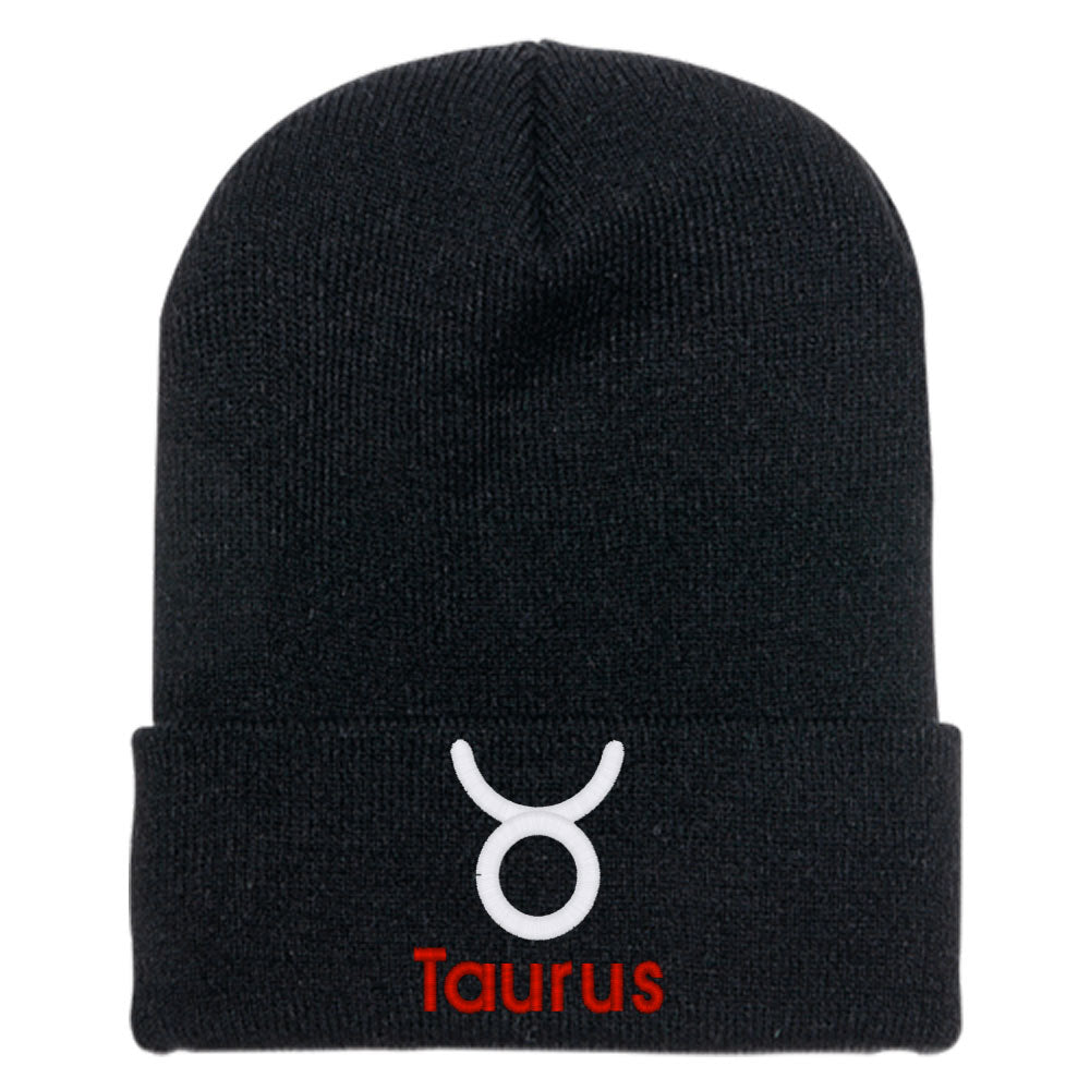 Taurus Zodiac Sign Horoscope Astrology Knit Beanie