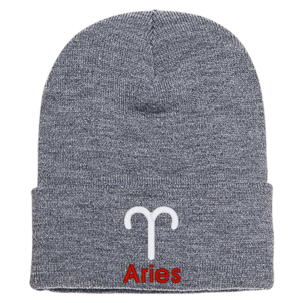 Aries Zodiac Sign Horoscope Astrology Knit Beanie