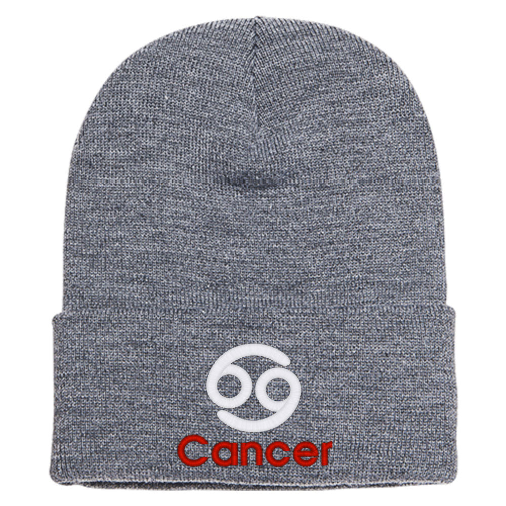 Cancer Zodiac Sign Horoscope Astrology Knit Beanie