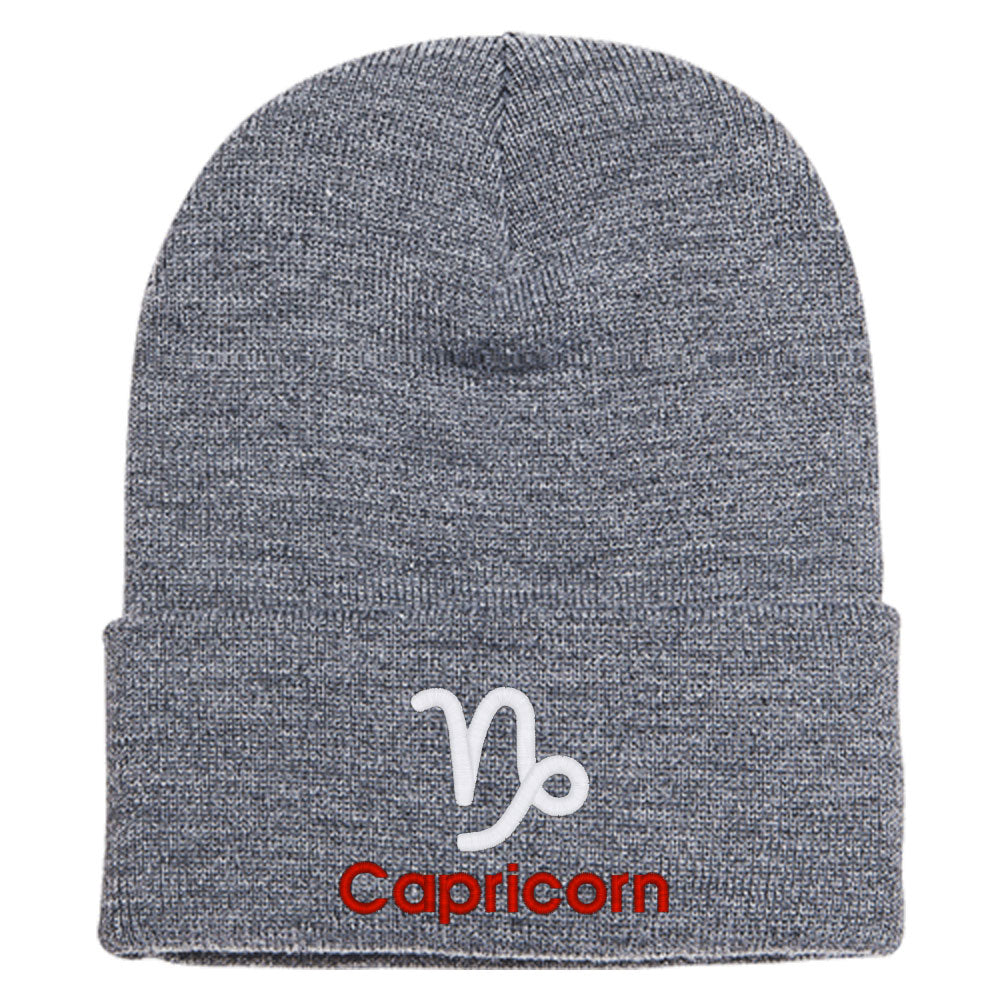 Capricorn Zodiac Sign Horoscope Astrology Knit Beanie