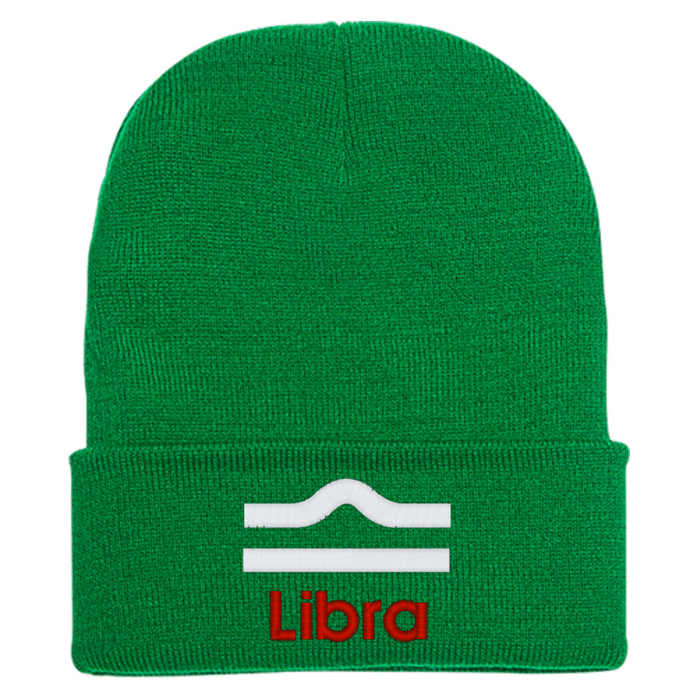 Libra Zodiac Sign Horoscope Astrology Knit Beanie