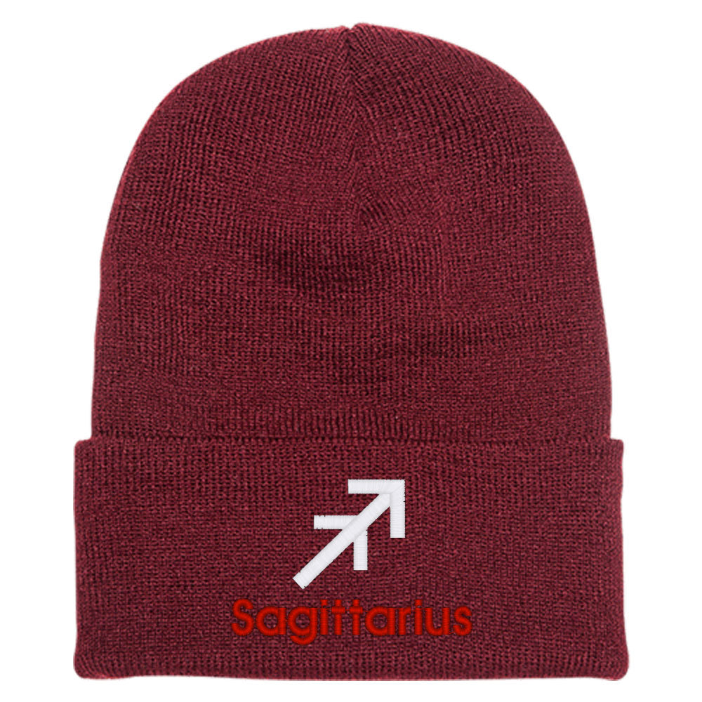 Sagittarius Zodiac Sign Horoscope Astrology Knit Beanie