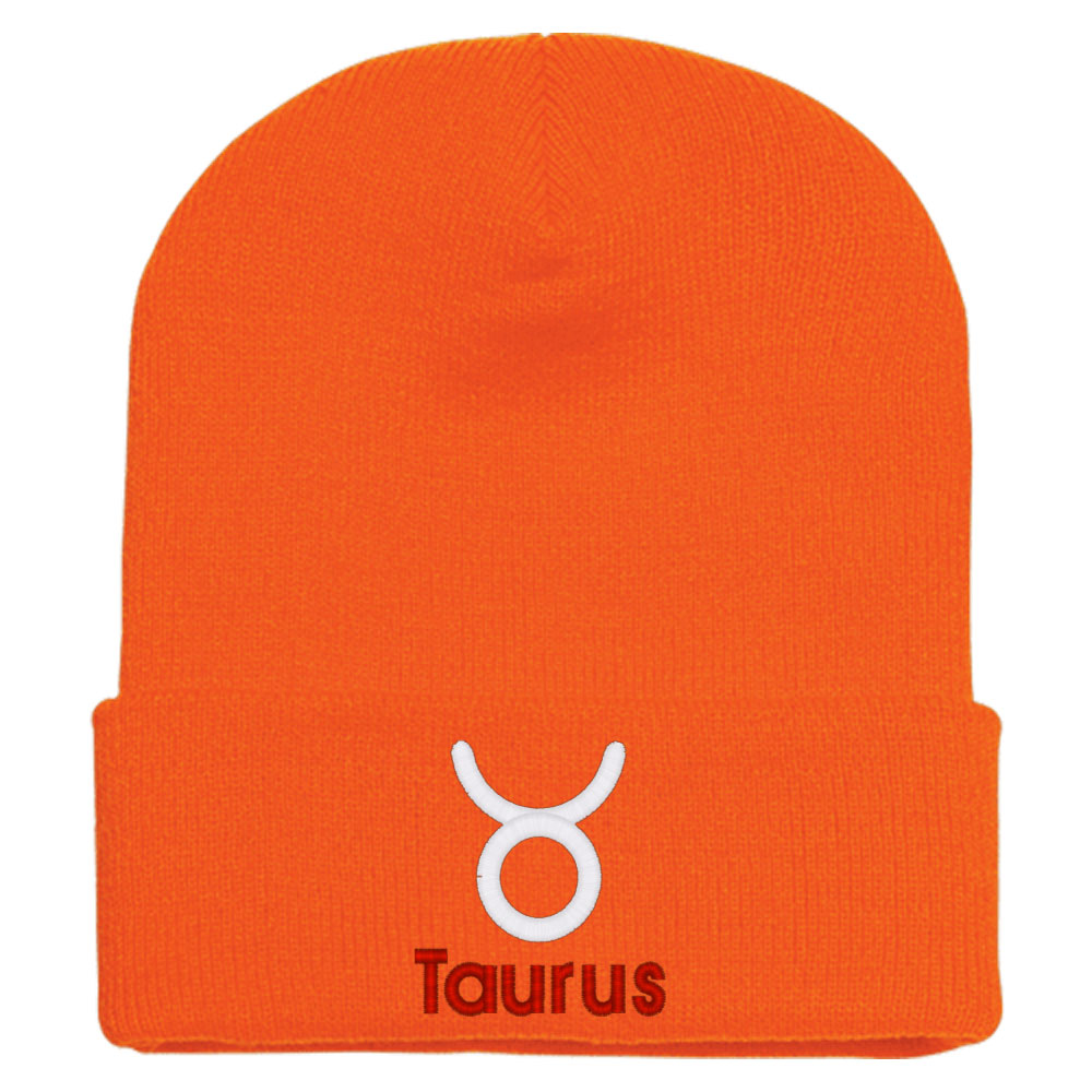 Taurus Zodiac Sign Horoscope Astrology Knit Beanie