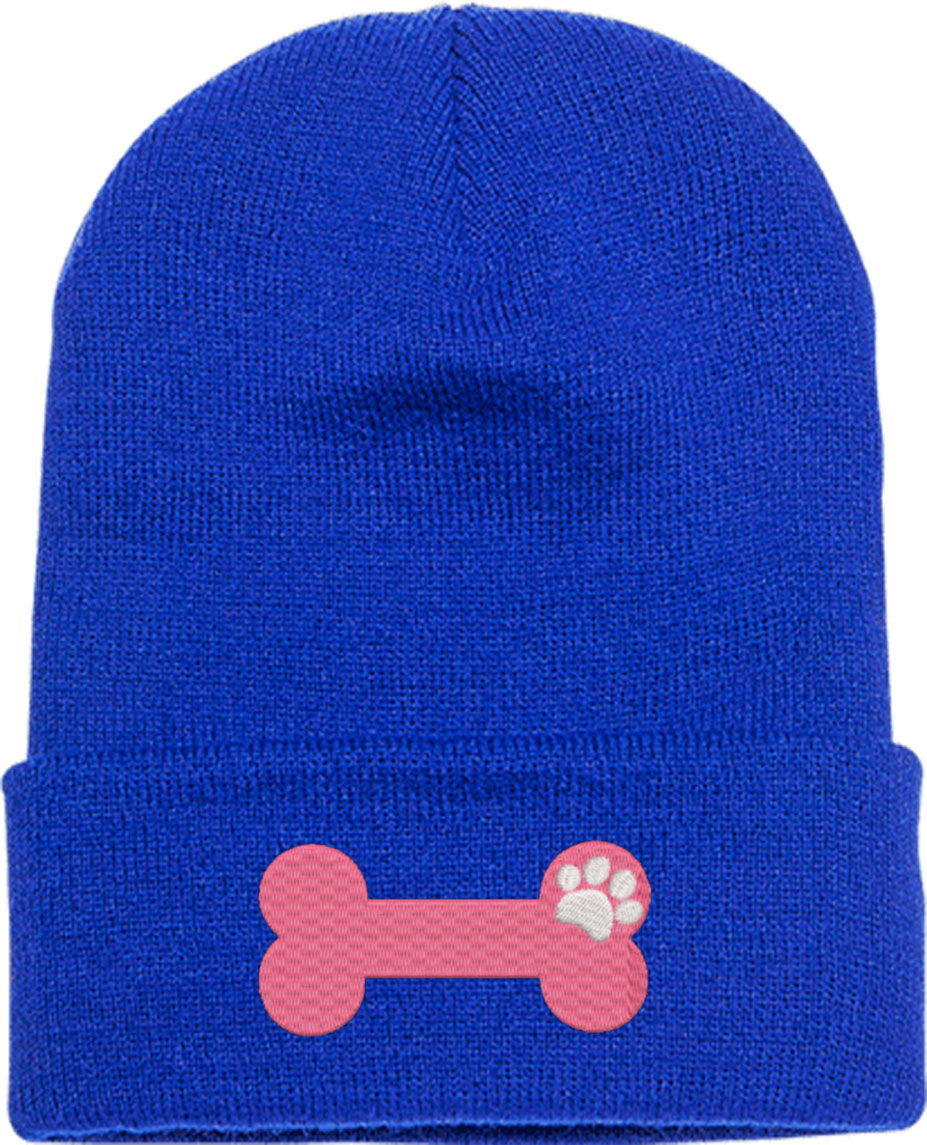 Dog Bone Knit Beanie