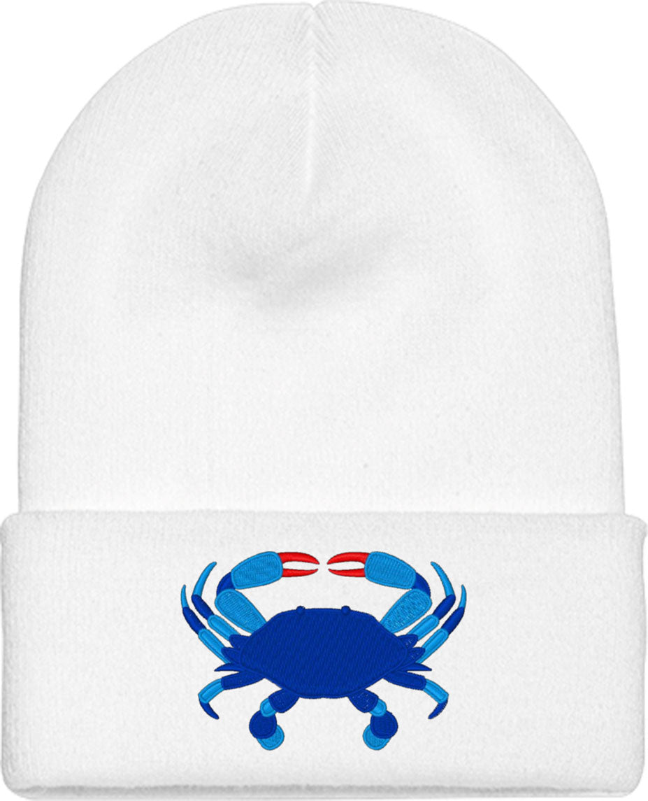 Blue Crab Knit Beanie