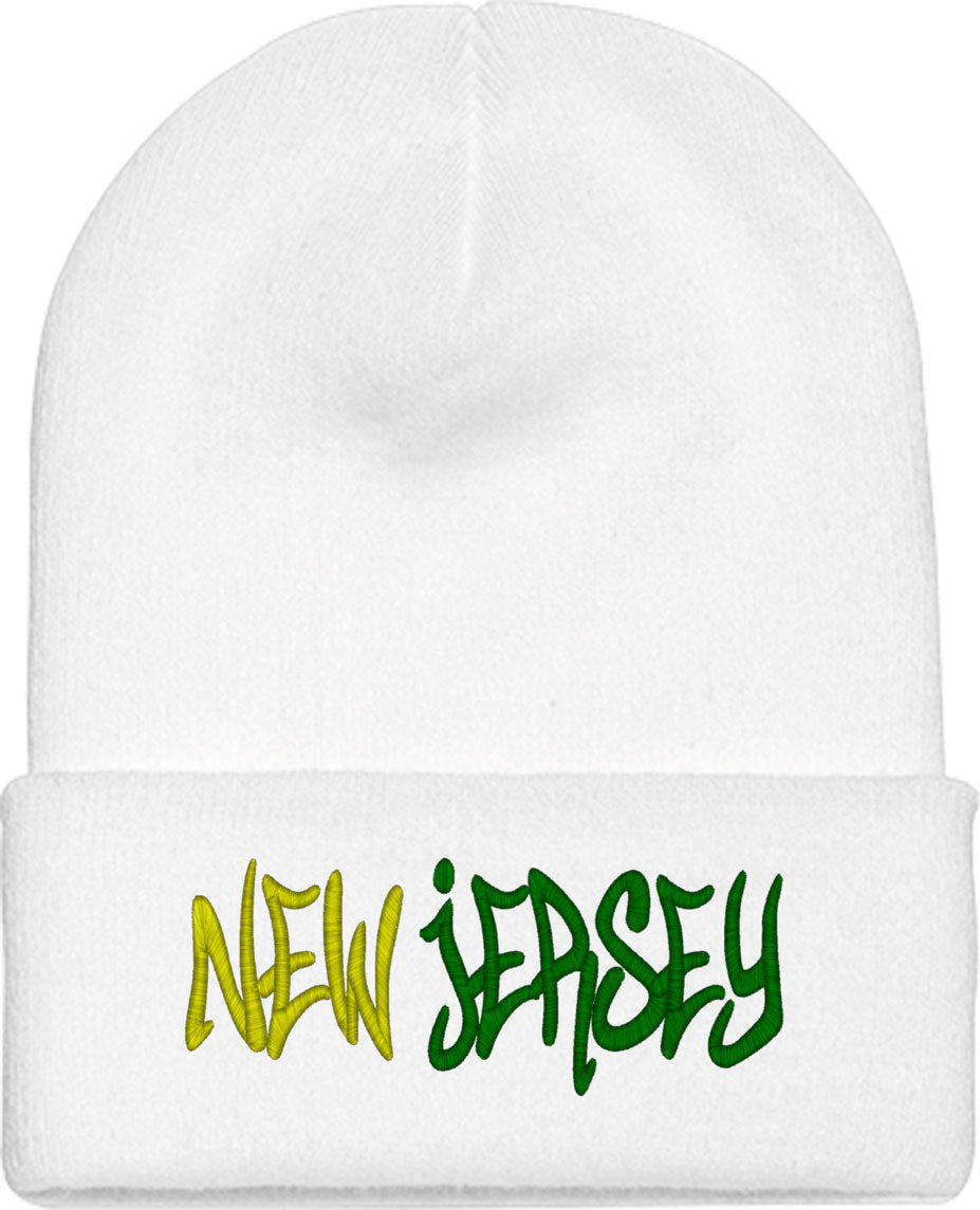 New Jersey Graffiti Knit Beanie