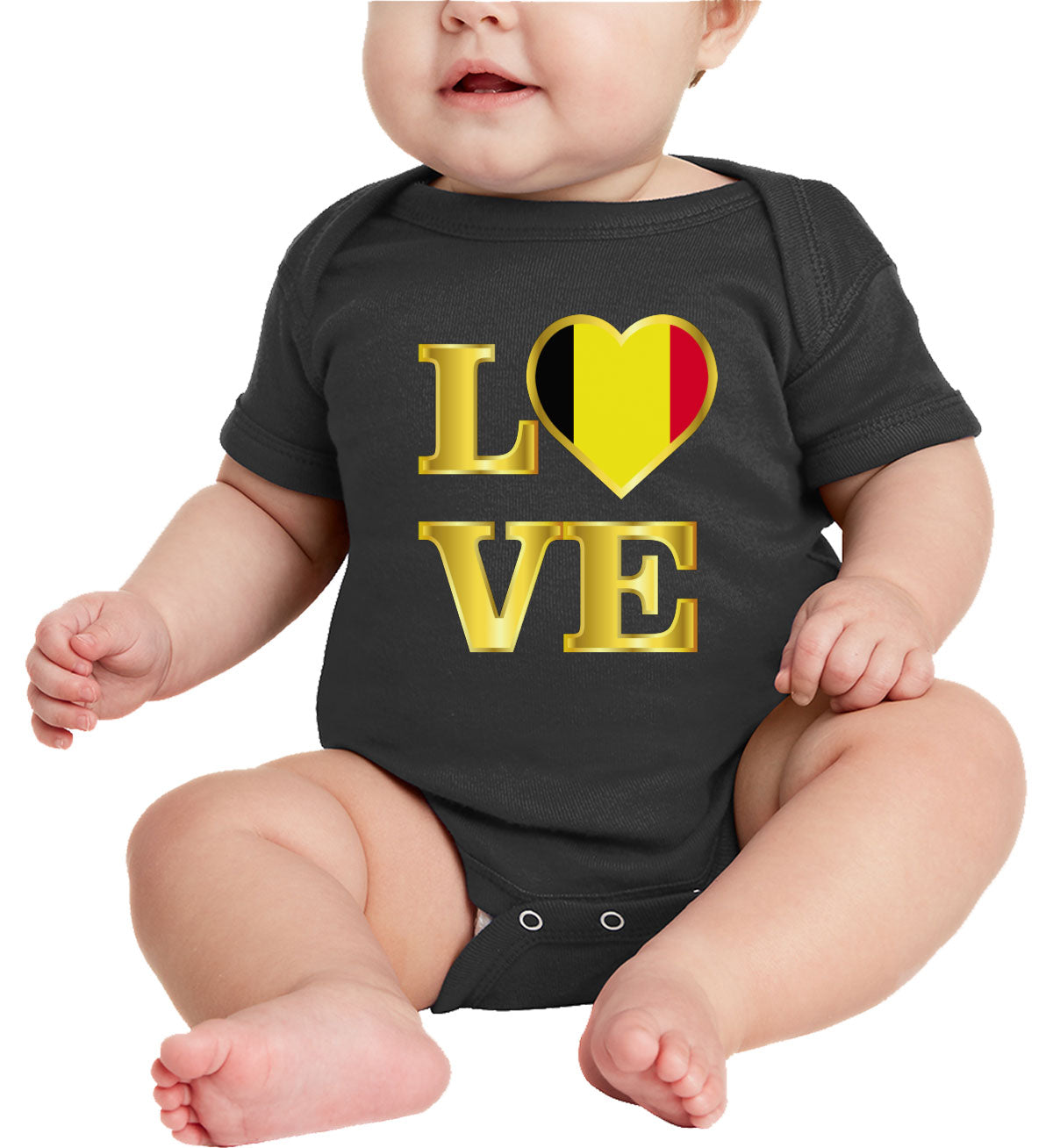 Belgium Love Baby Onesie