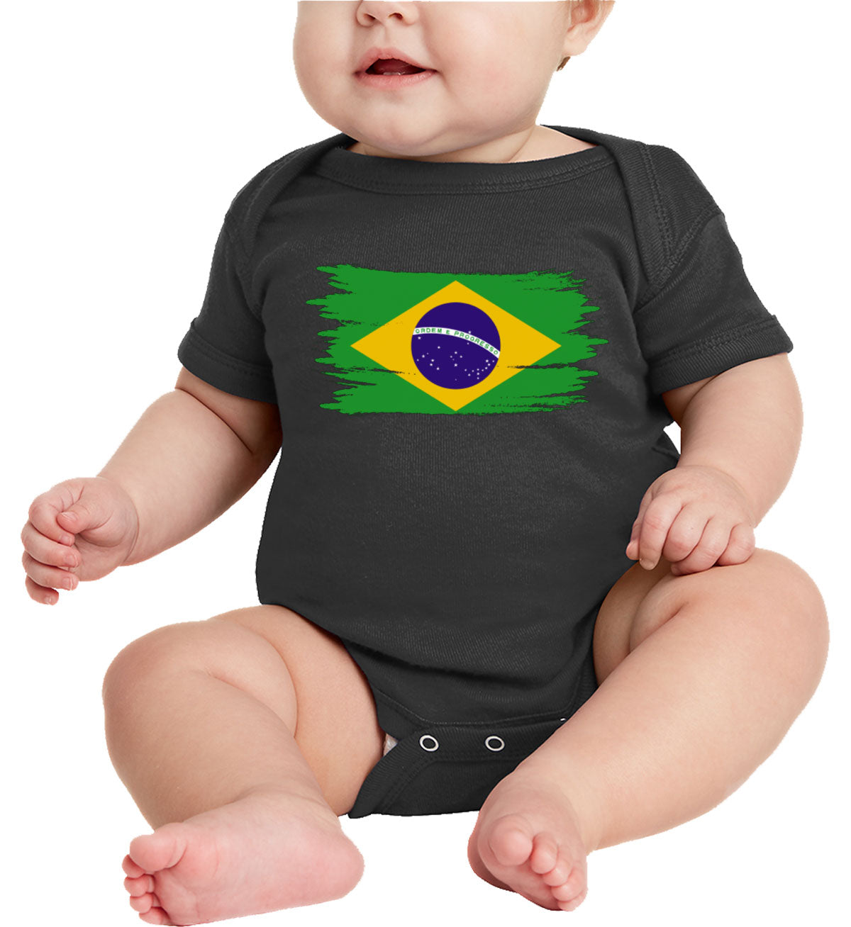 Brazil Flag Baby Onesie