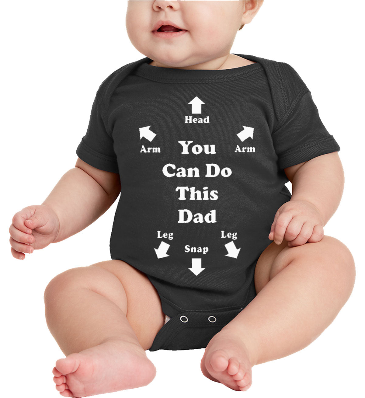 New Dad You Can Do This Dad Funny Baby Onesie