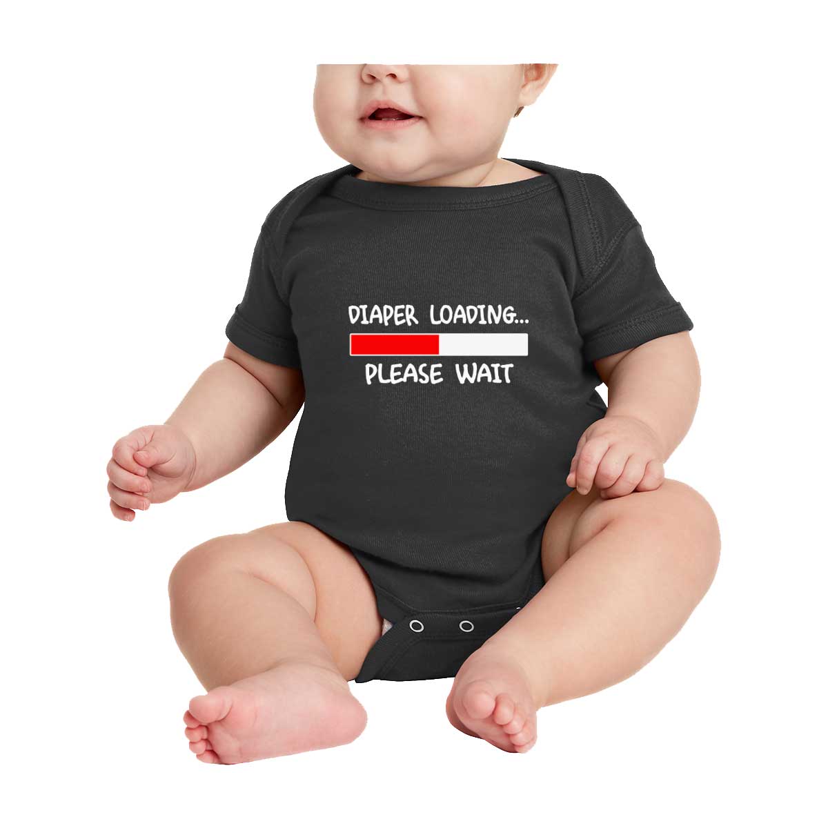 Diaper Loading, Please Wait Baby Onesie