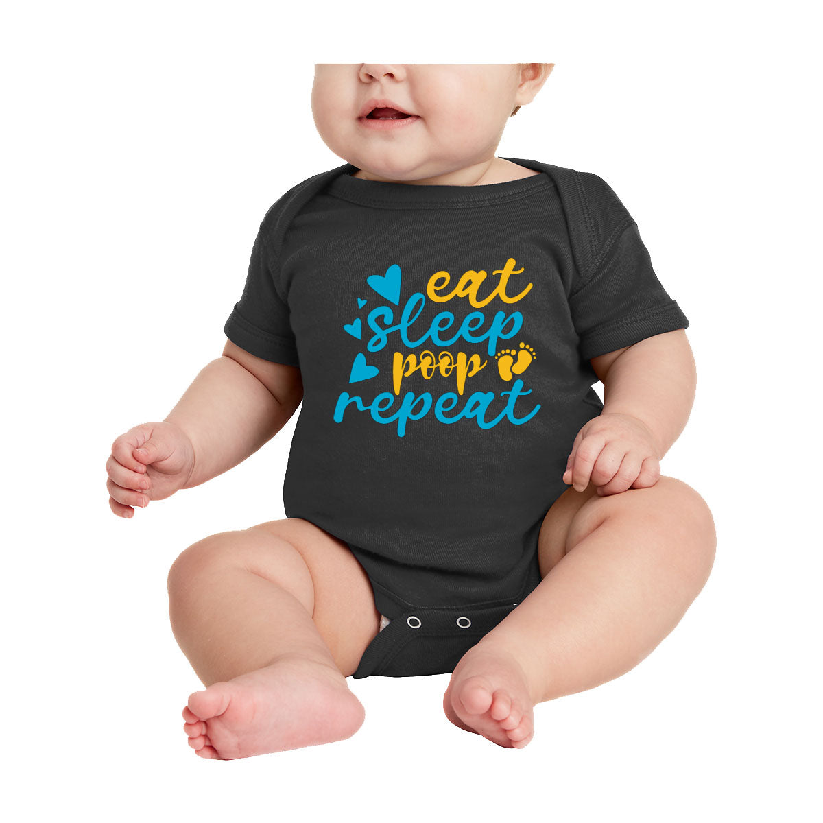 Eat Sleep Poop Repeat Baby Onesie