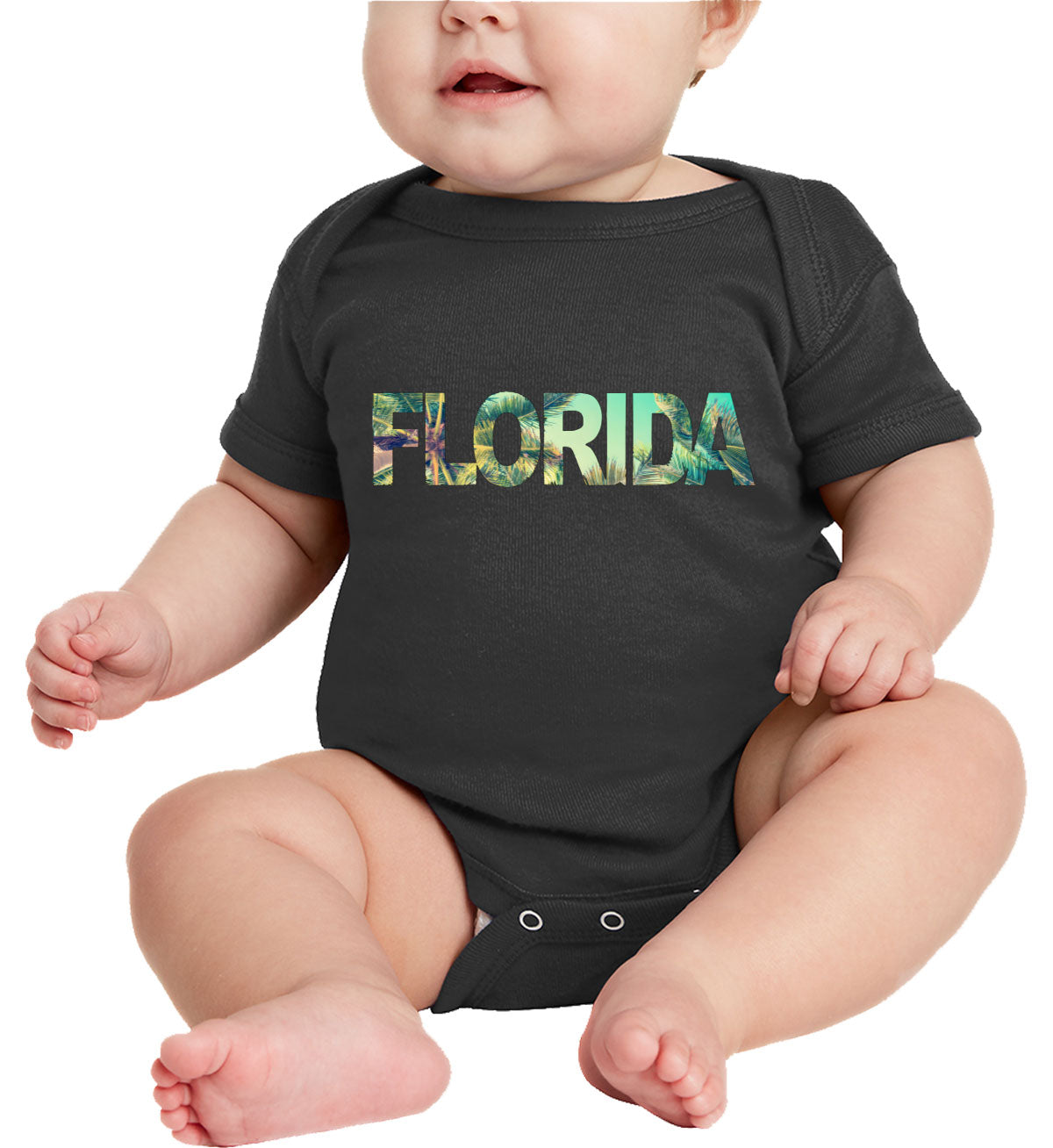 Florida Typography Baby Onesie