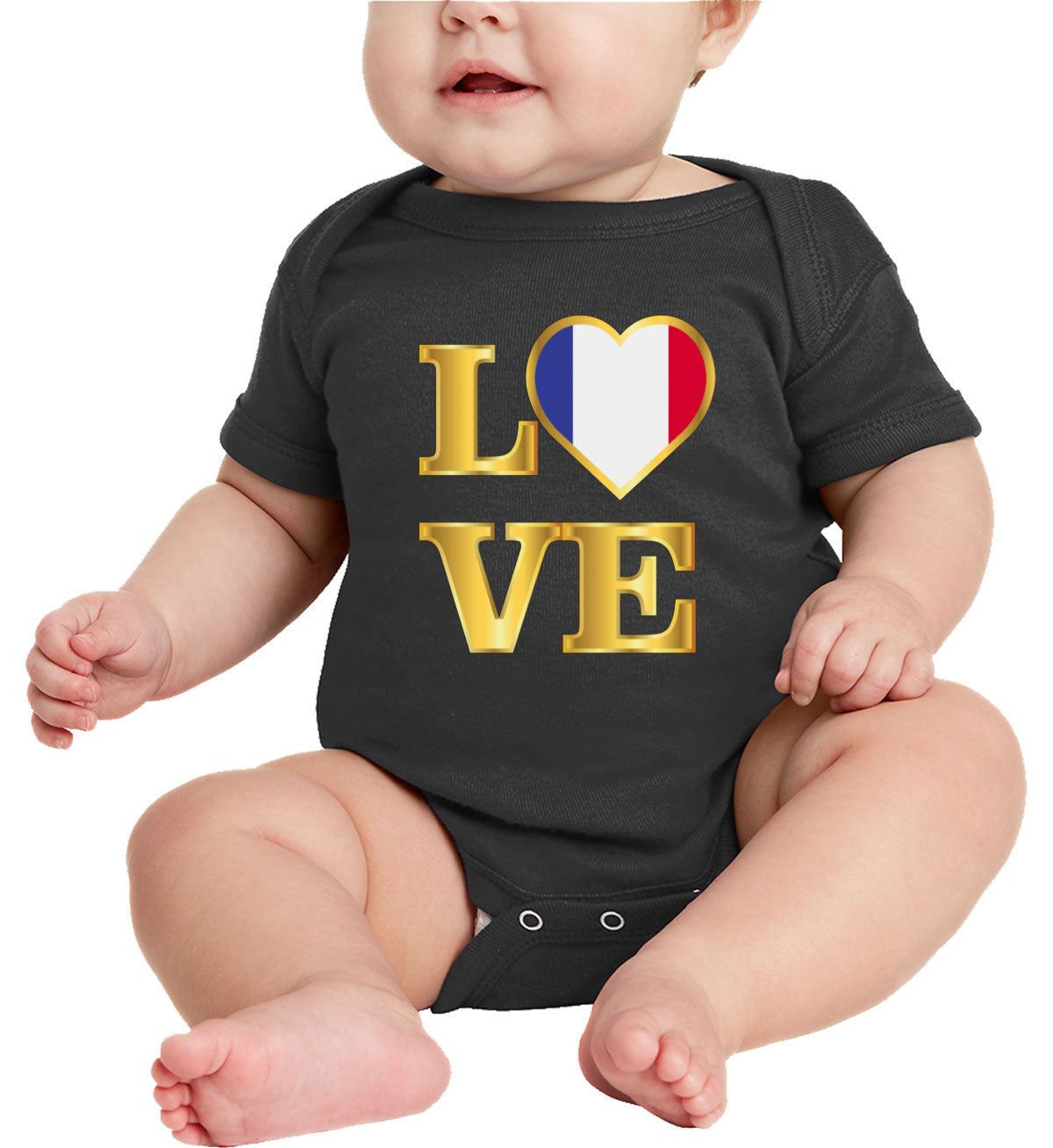 France Love Baby Onesie