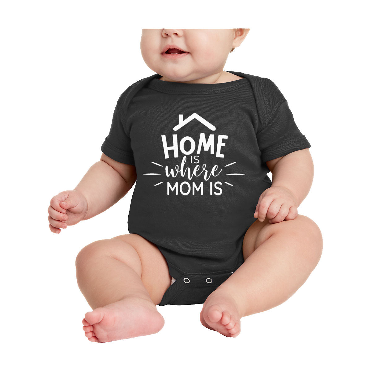 Home Is Where Mom Is Baby Onesie