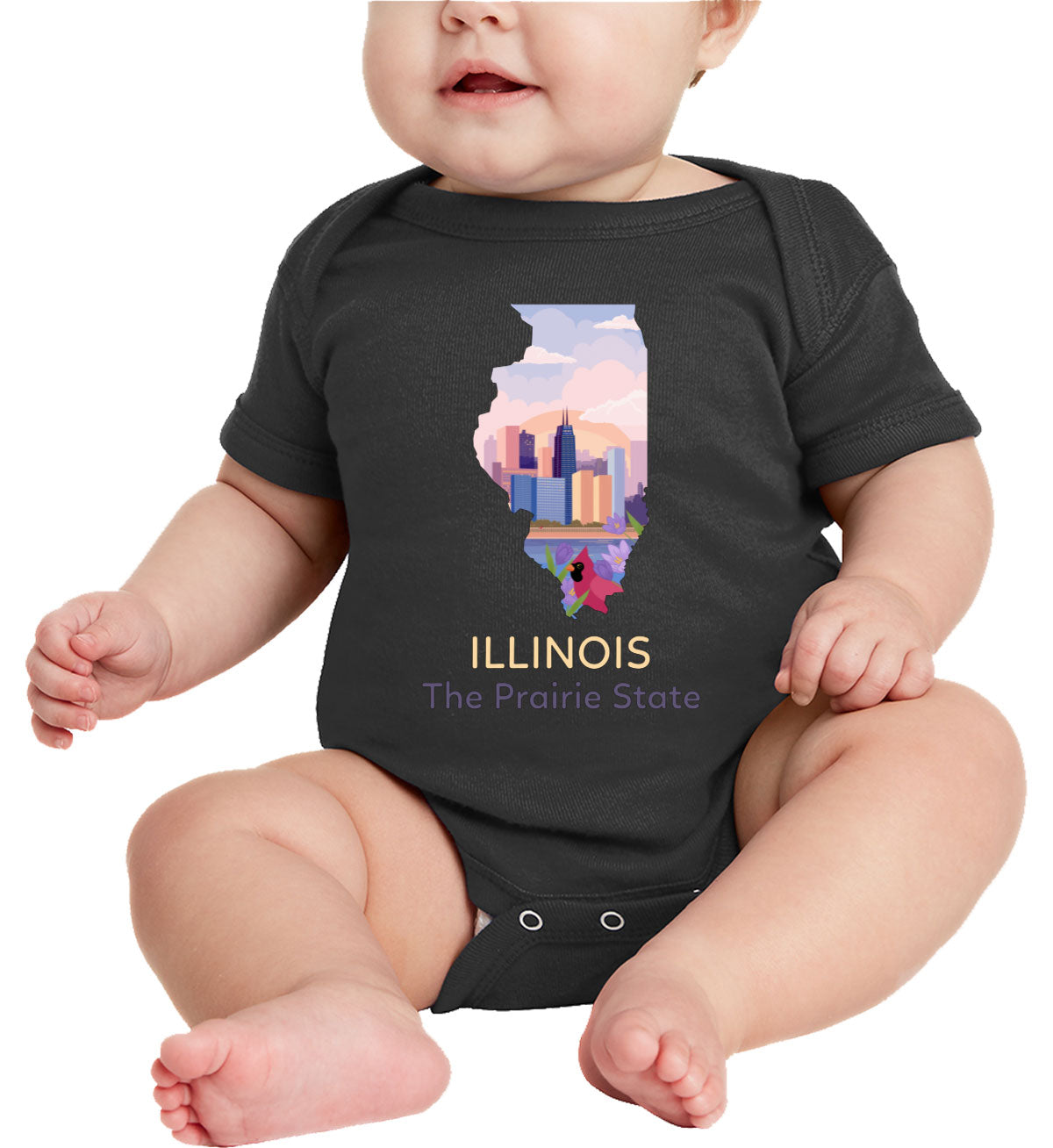 Illinois The Prairie State Baby Onesie