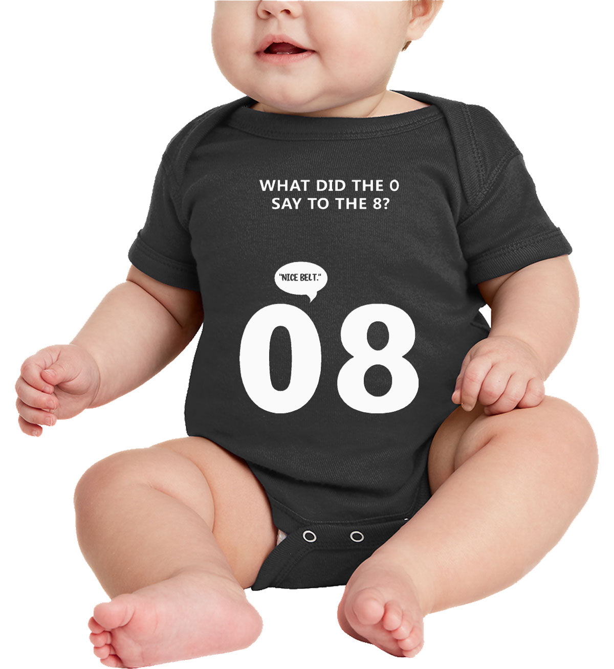 What Did The 0 Say To The 8? Baby Onesie