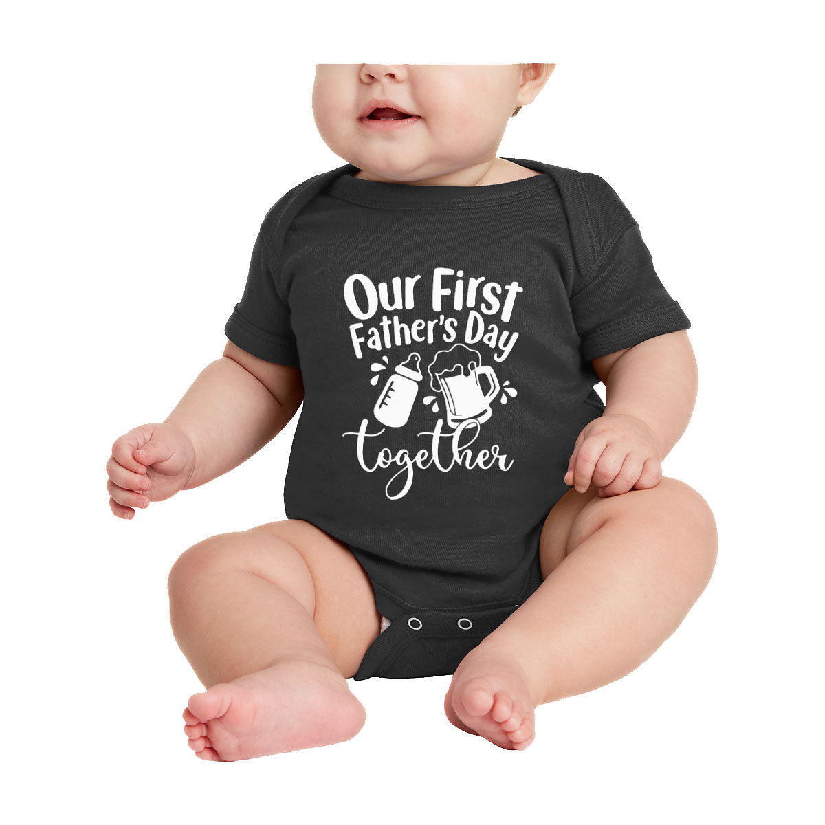 Our First Father's Day Together Baby Onesie