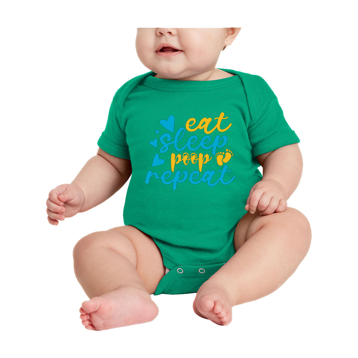 Eat Sleep Poop Repeat Baby Onesie