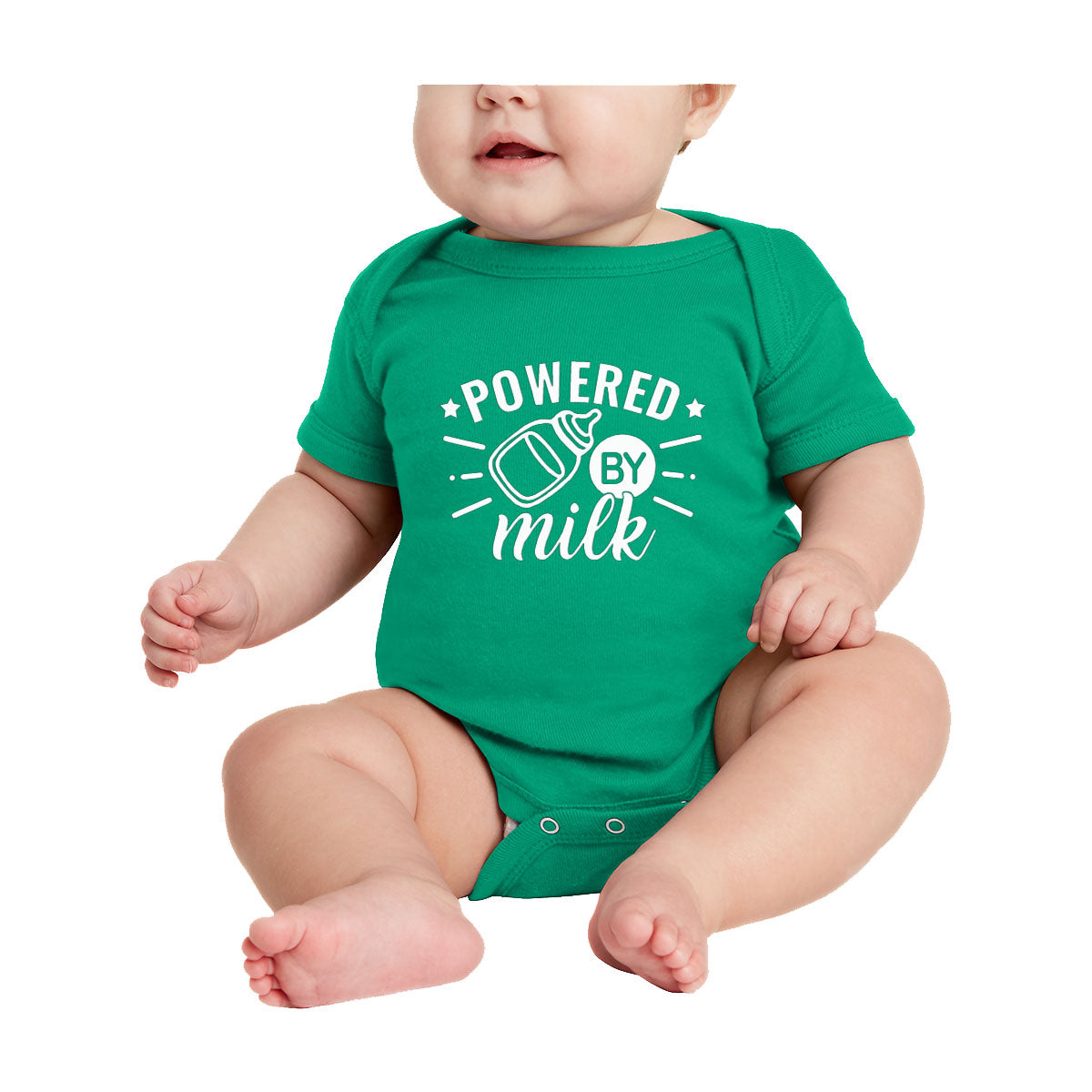 Powered By Milk Baby Onesie