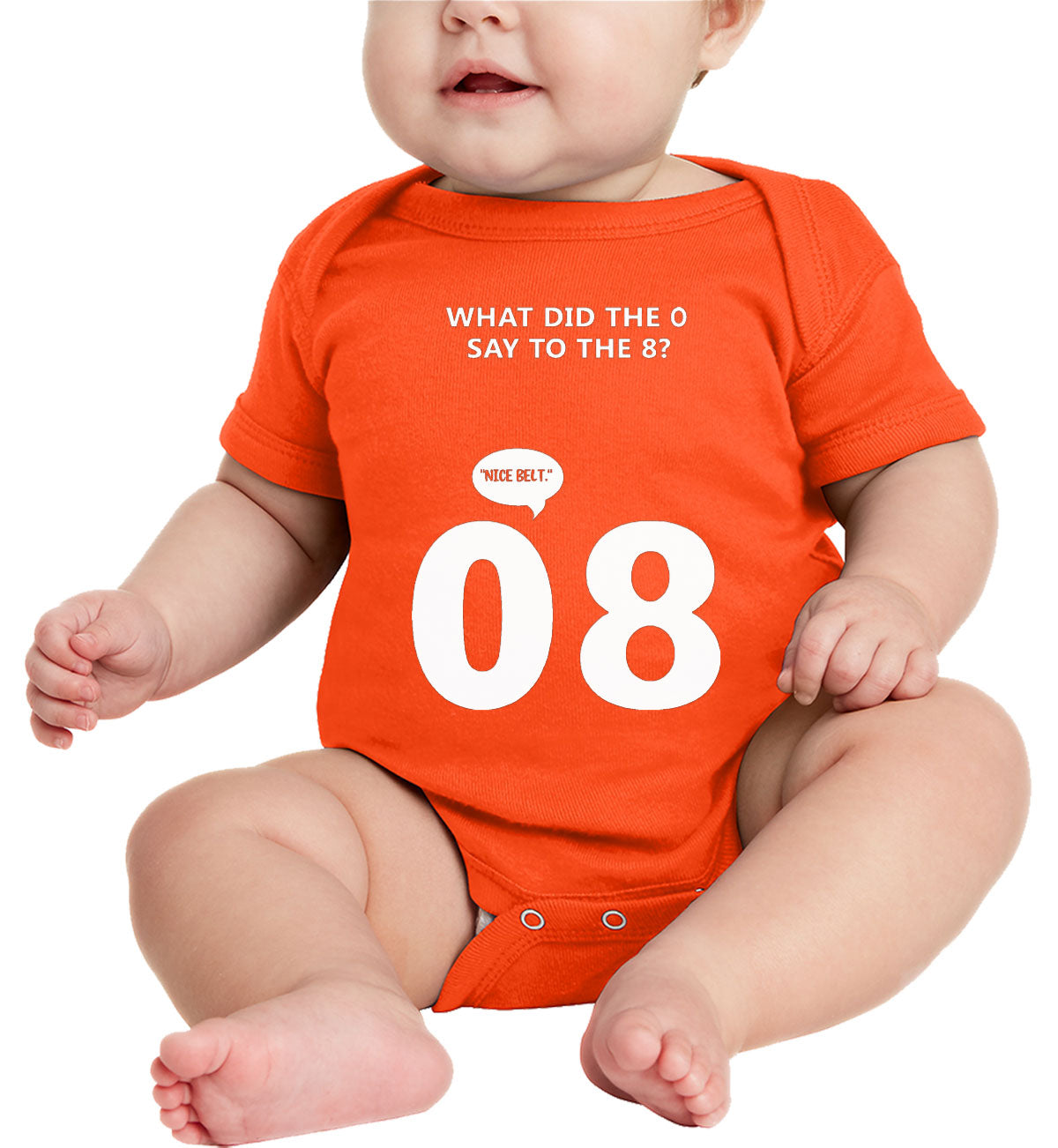 What Did The 0 Say To The 8? Baby Onesie