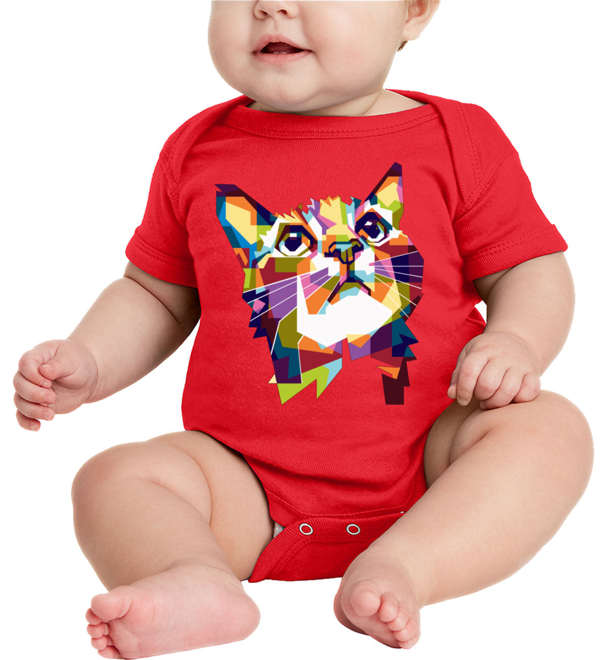 Colorful Cat Baby Onesie