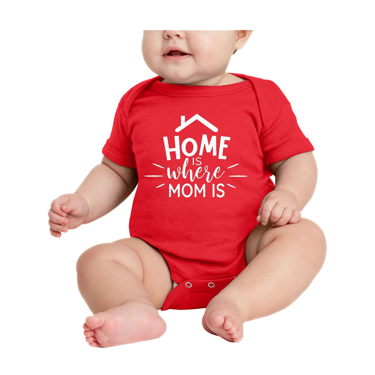 Home Is Where Mom Is Baby Onesie