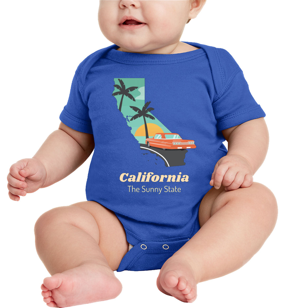 California The Sunny State Baby Onesie