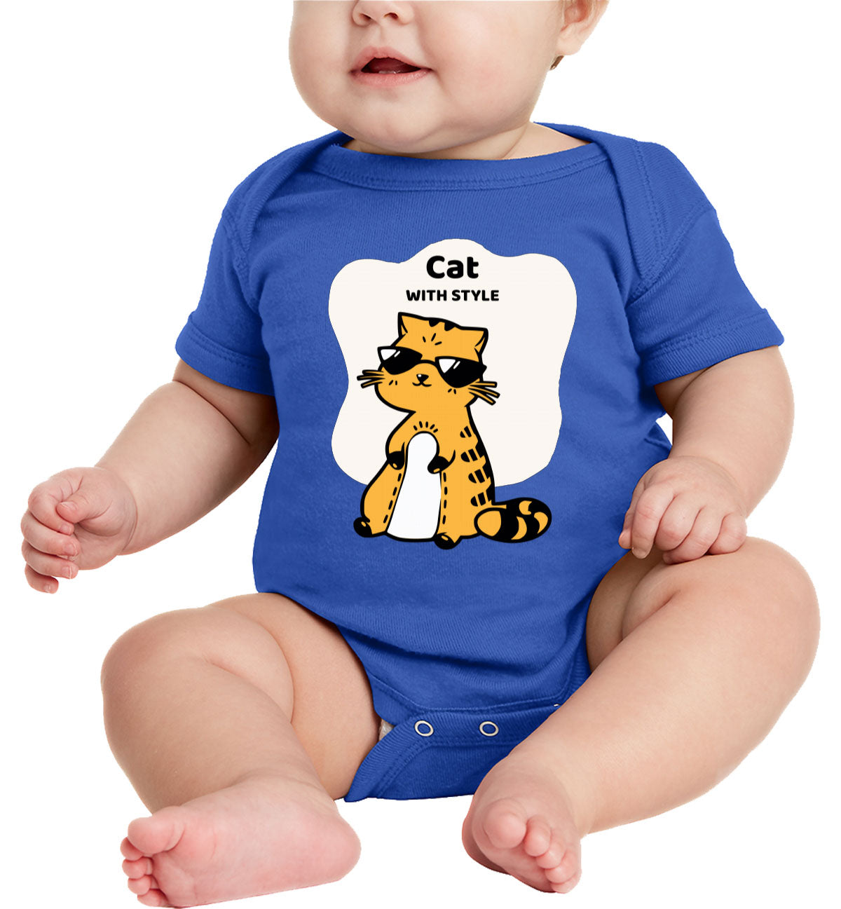 Cat With Style Baby Onesie