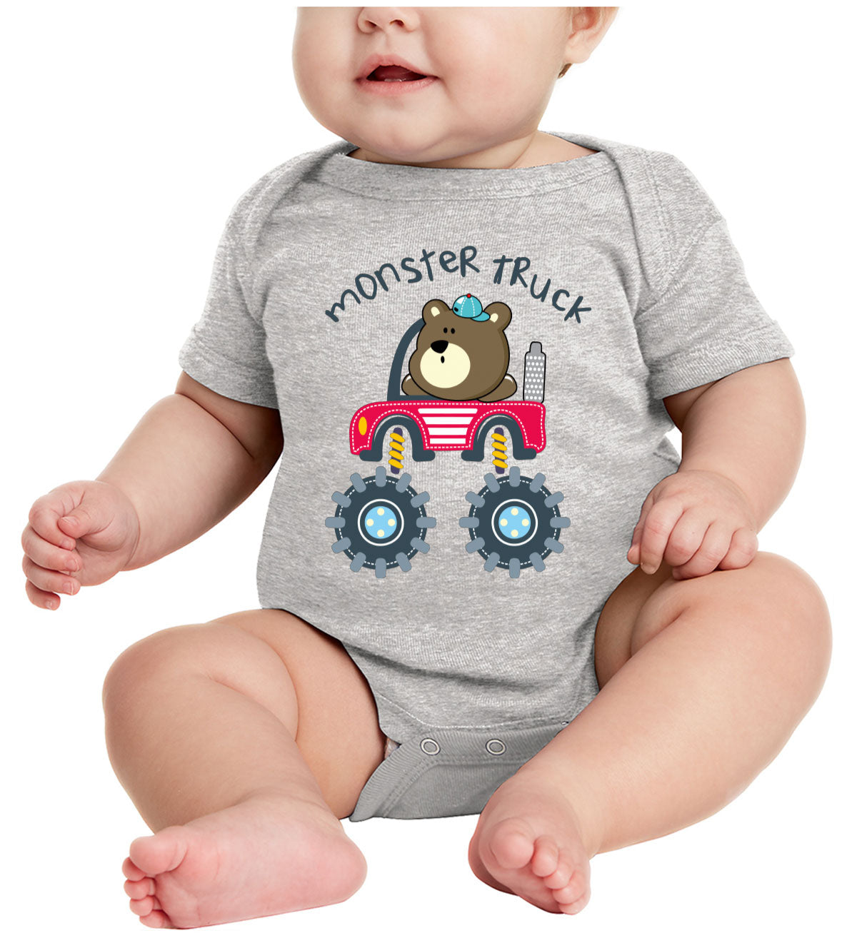 Monster Truck Baby Onesie