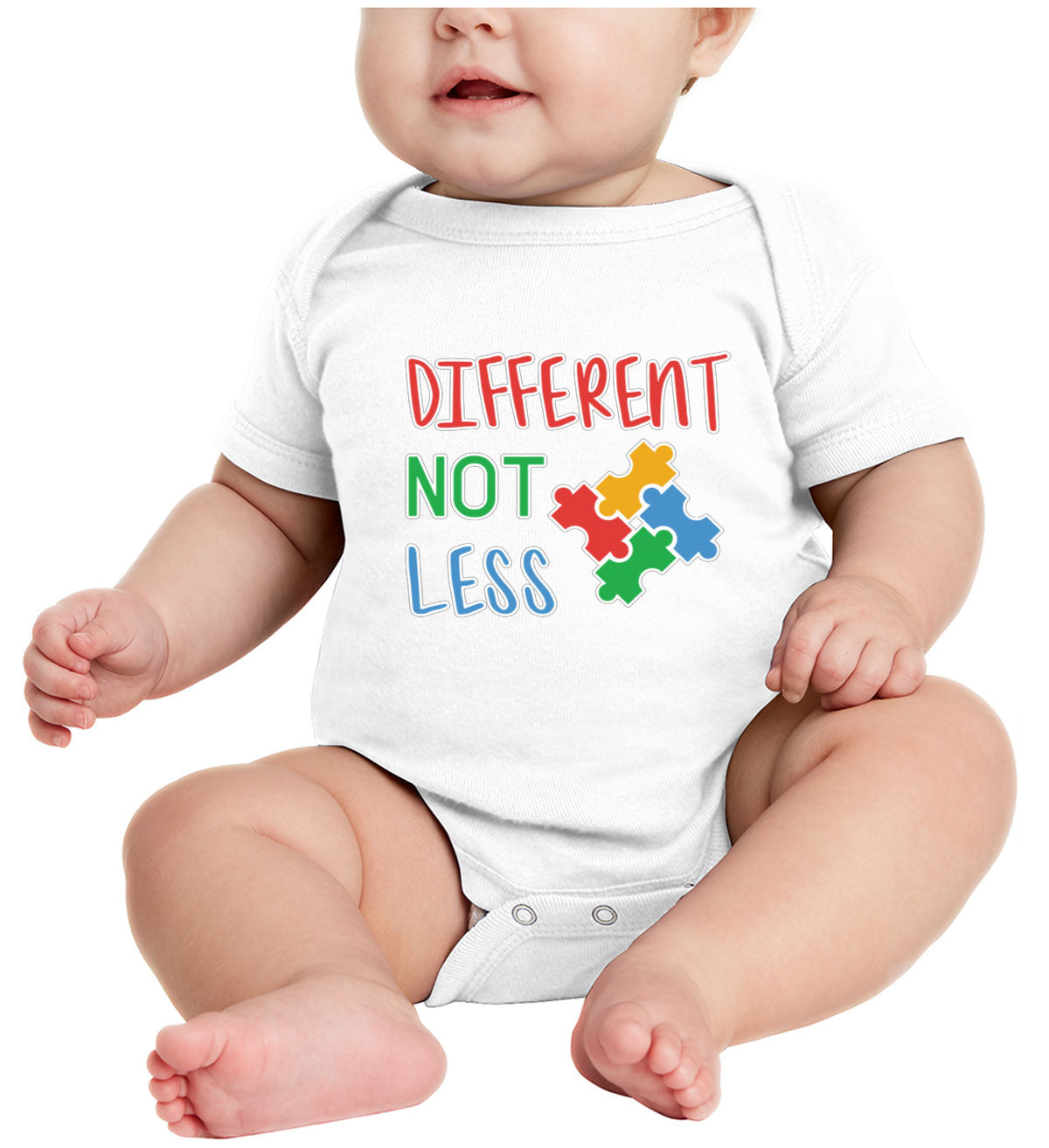 Autism Awareness Different Not Less Baby Onesie